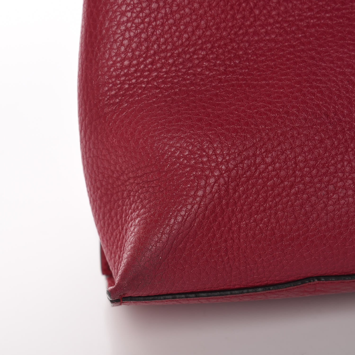 Gucci Pebbled Calfskin Medium Bamboo Daily Top Handle Bag Petunia 14 of 16