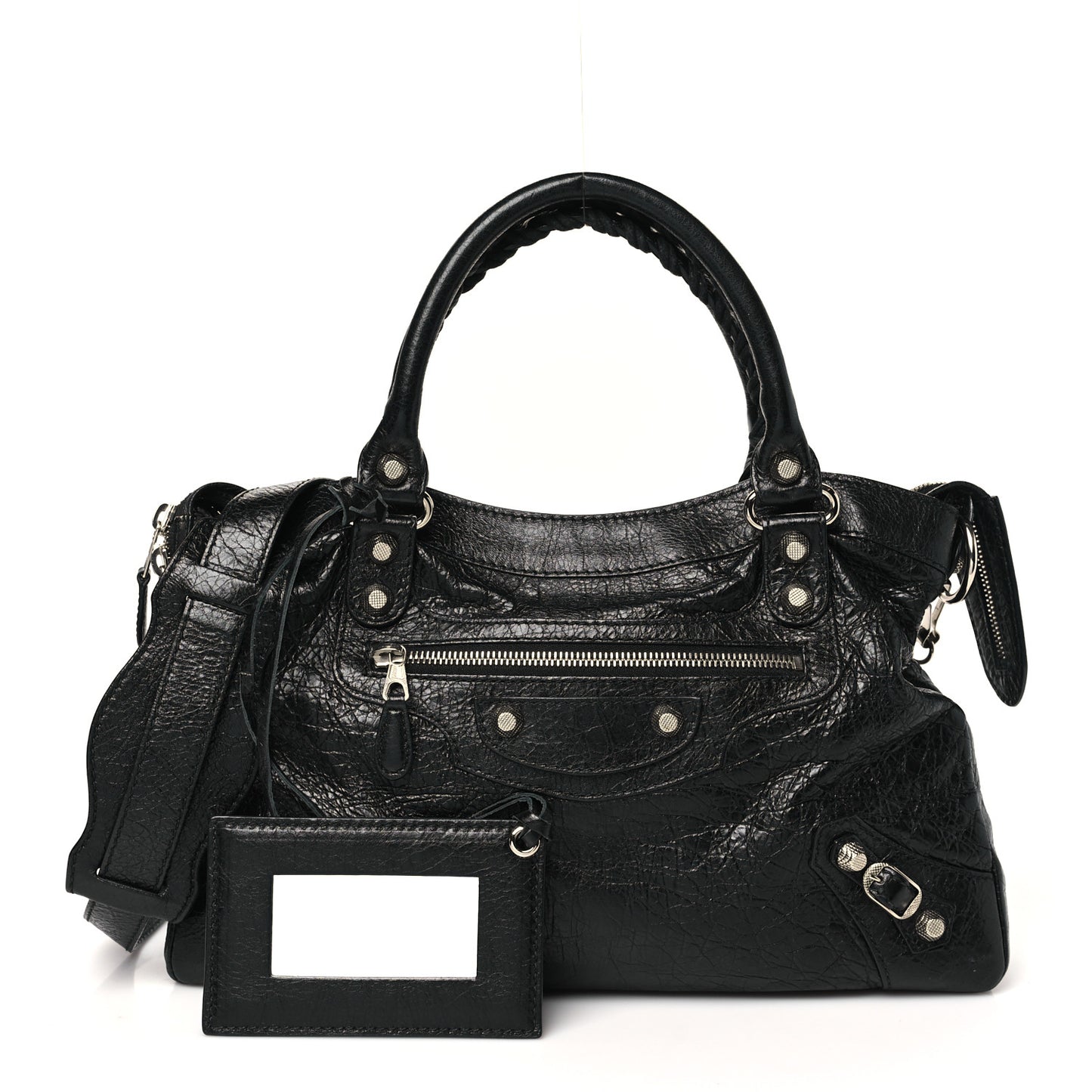 Agneau Giant 12 Silver Hardware Town Black