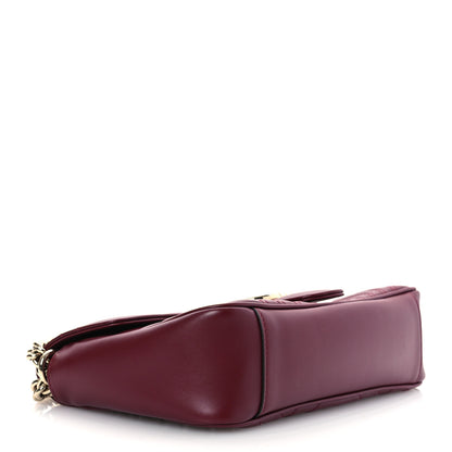 Gucci Calfskin Matelasse Small GG Marmont Shoulder Bag Rosso Ancora Red 4 of 11