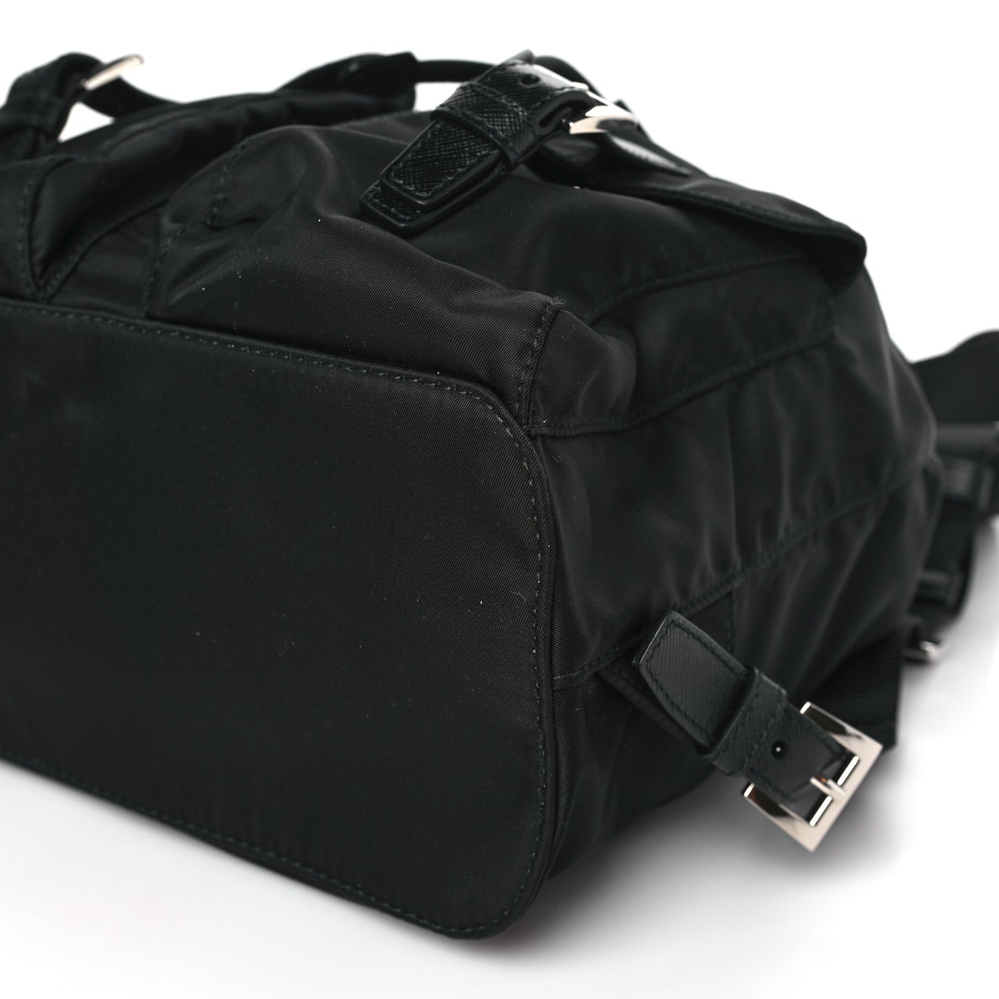 Tessuto Nylon Saffiano Small Backpack Black