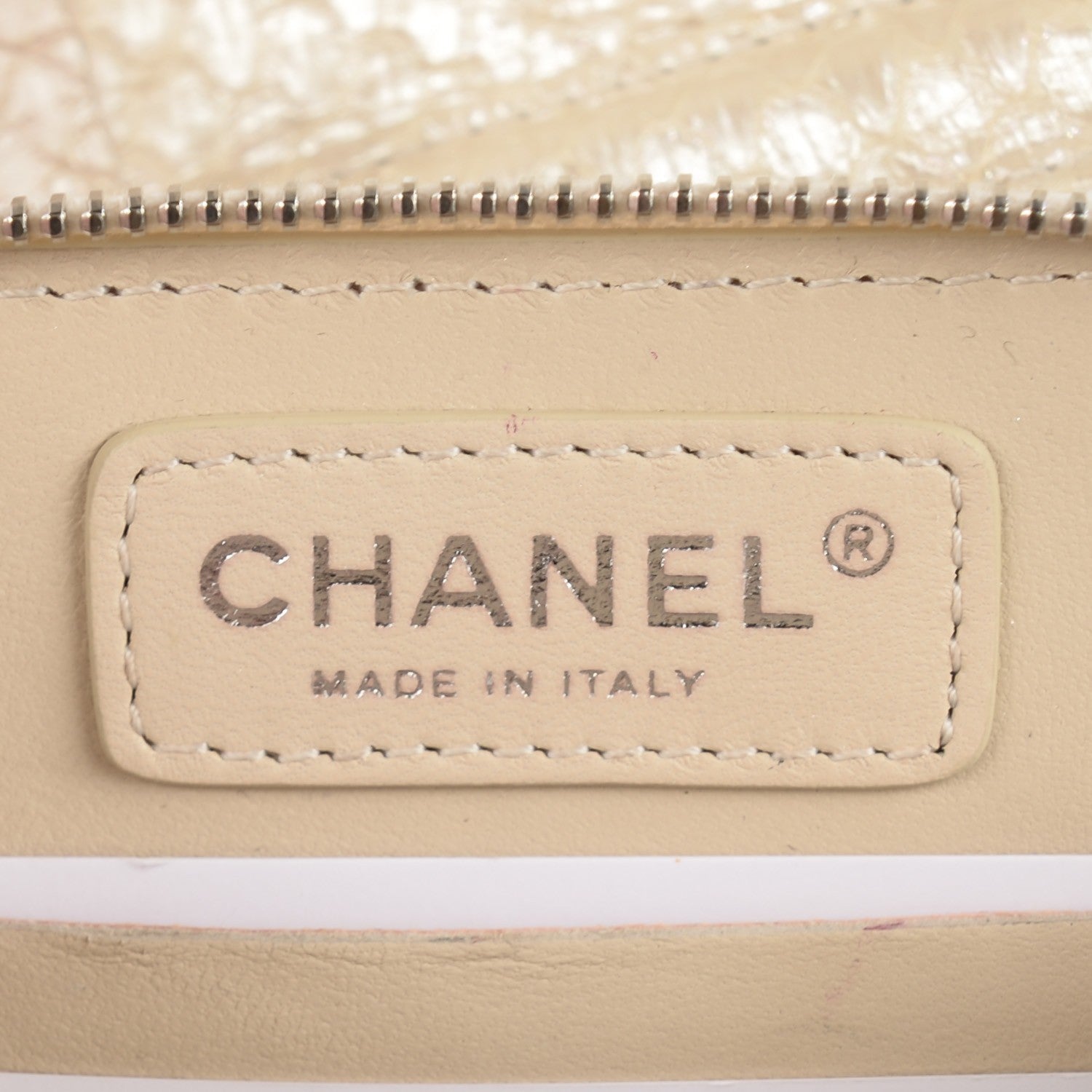 Chanel Iridescent Python Quilted Mini Flap WOC Light Gold 7 of 8