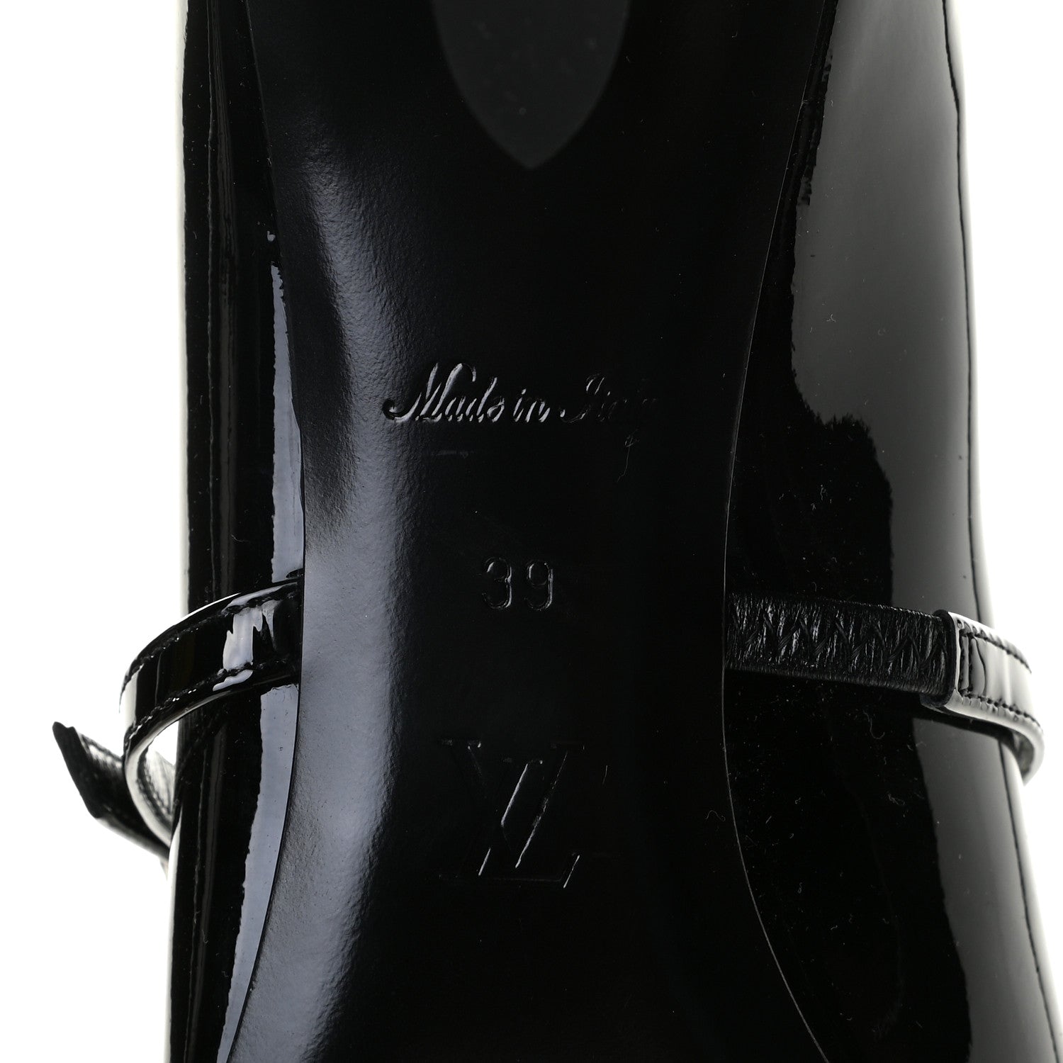 Louis Vuitton Patent Uniformes Silhouette 40mm Pumps 39 Black 8 of 12