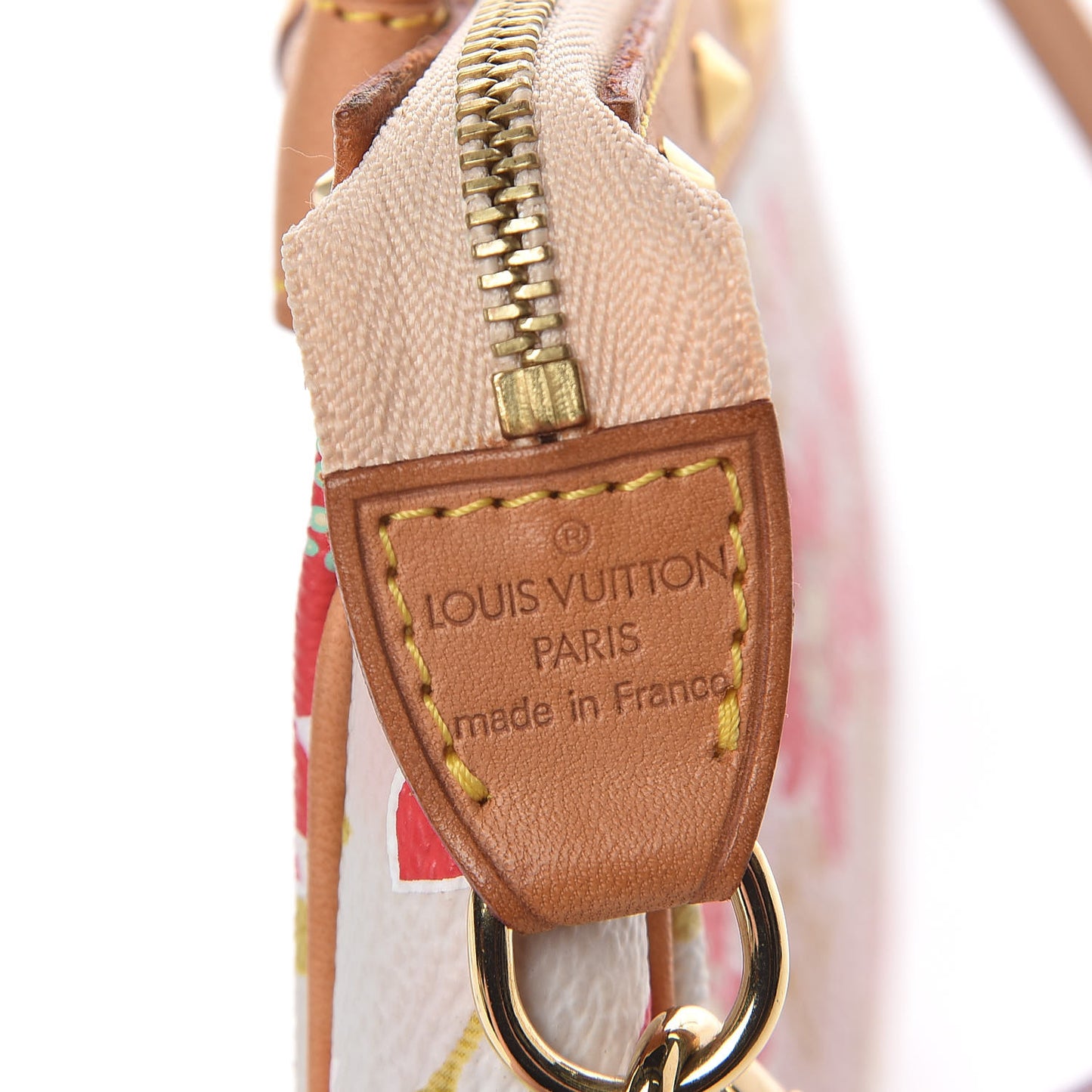 Monogram Cherry Blossom Pochette Accessories Red