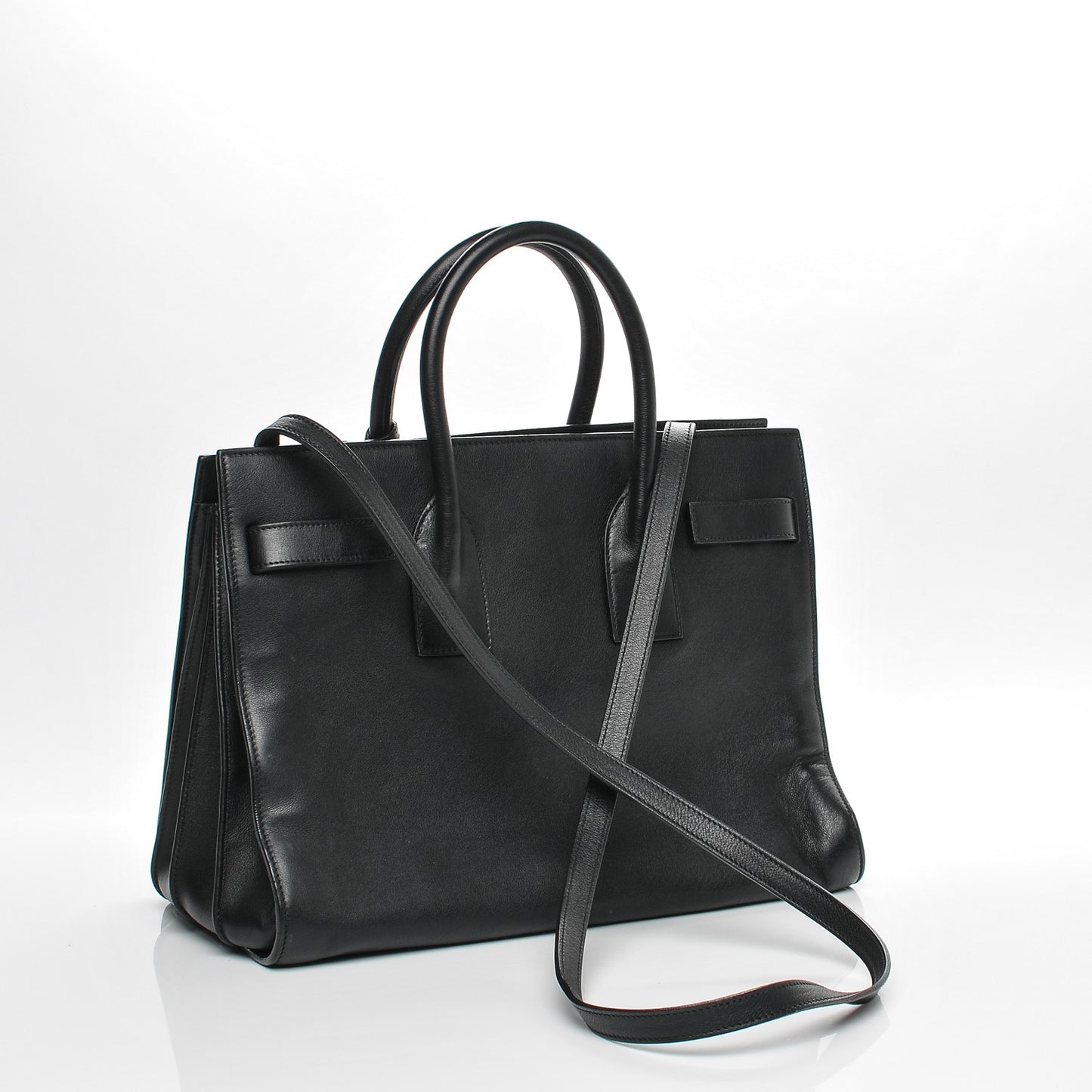 Calfskin Small Sac De Jour Black