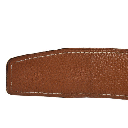 Hermes Box Togo H Belt 75 Black Gold 4 of 7