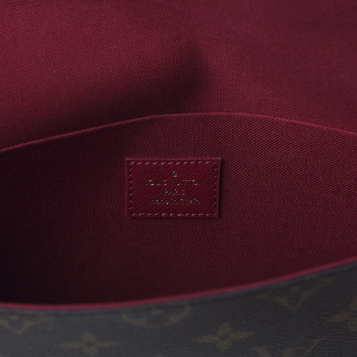 Monogram Pochette Felicie Chain Wallet Fuchsia