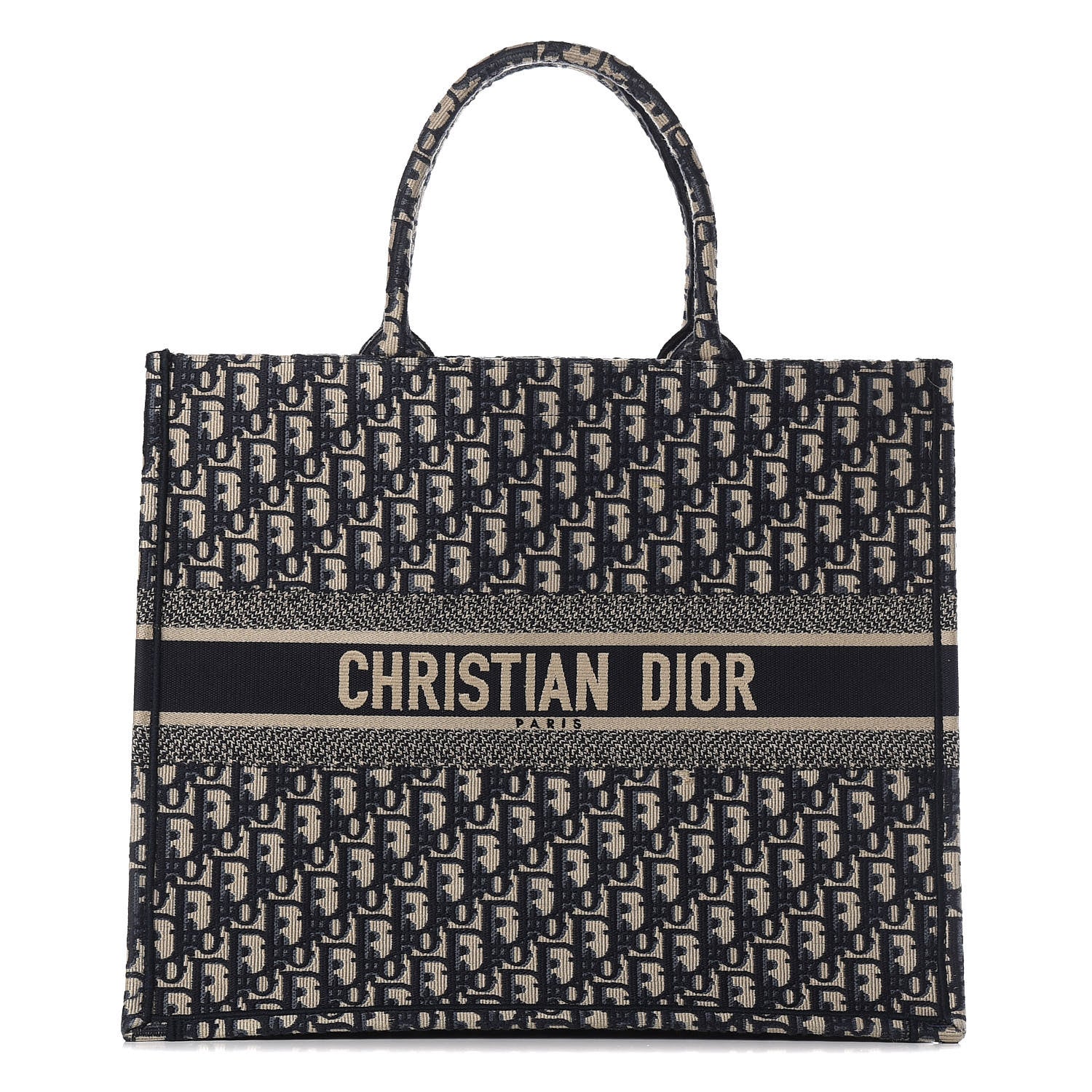 Christian Dior Oblique Book Tote Blue Multicolor 1 of 11