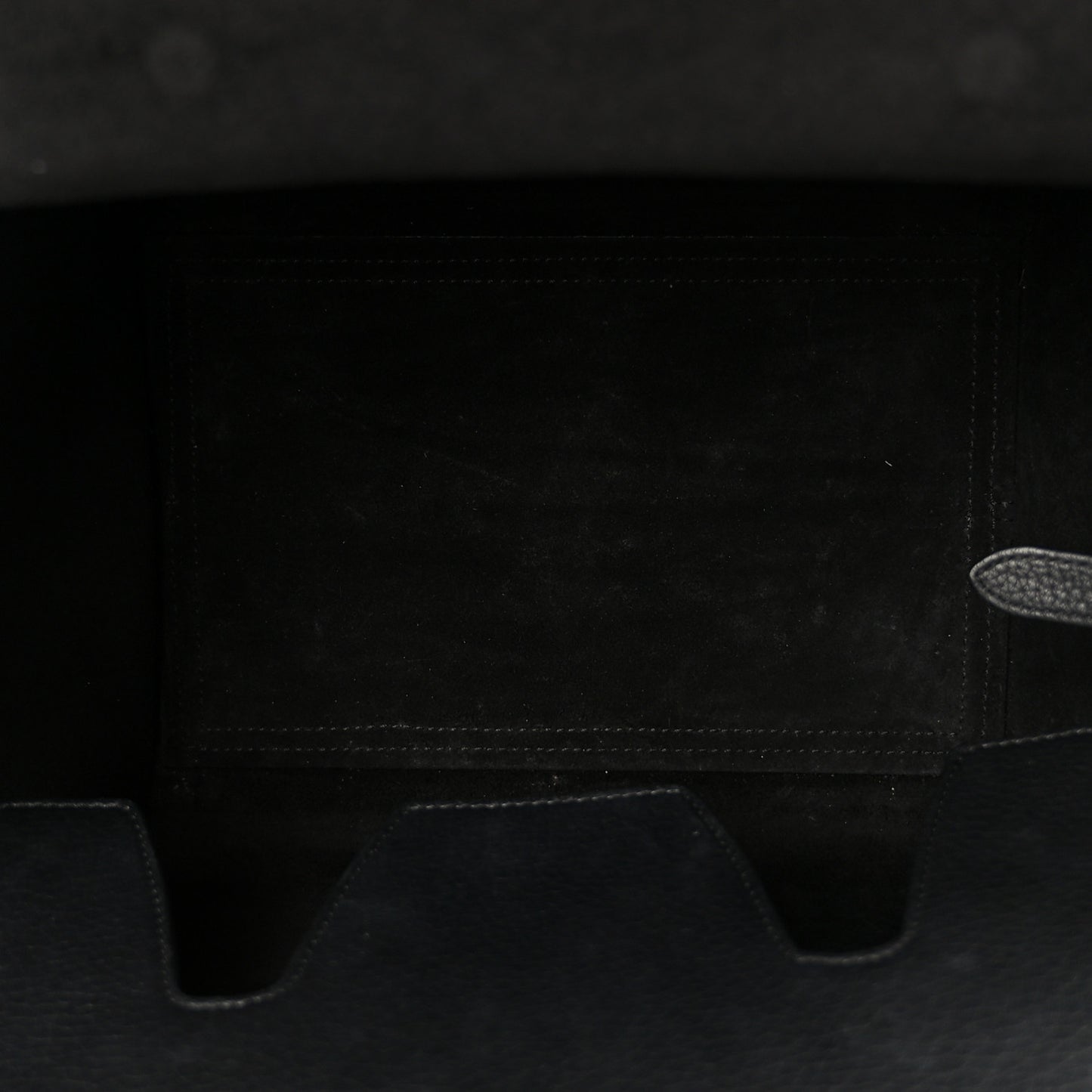 Crisped Calfskin Mini Tie Knot Tote Black