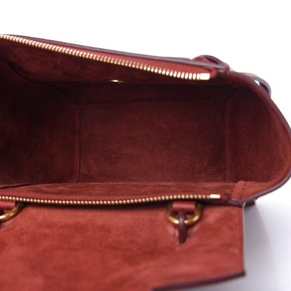 Celine Grained Calfskin Nano Belt Bag Ruby 5 of 9