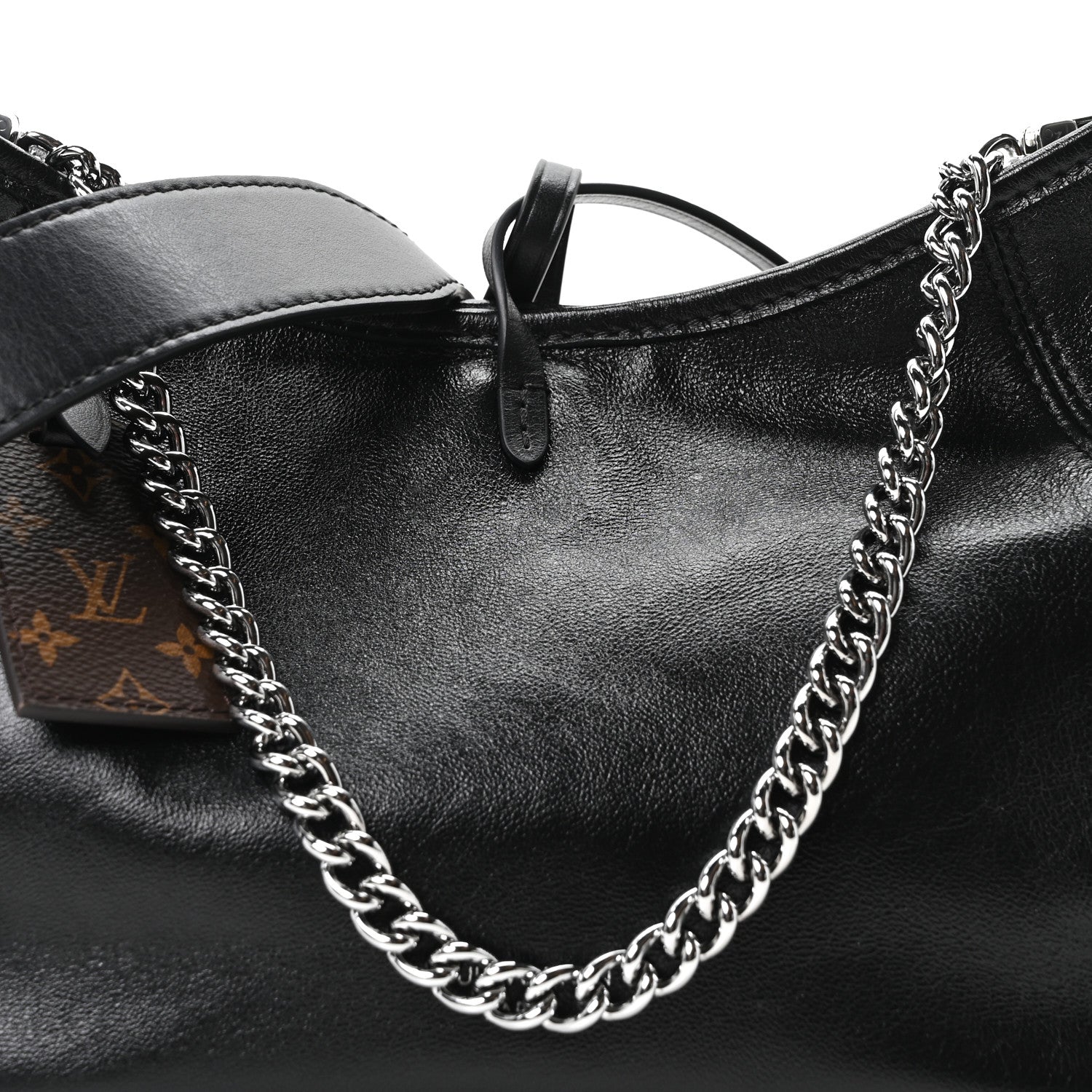 Louis Vuitton Lambskin CarryAll Cargo Vibe PM Black 7 of 9