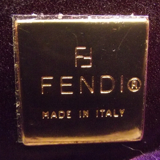 Fendi Vinyl Zucchino Skunk Fur Baguette Tobacco Multicolor 8 of 14