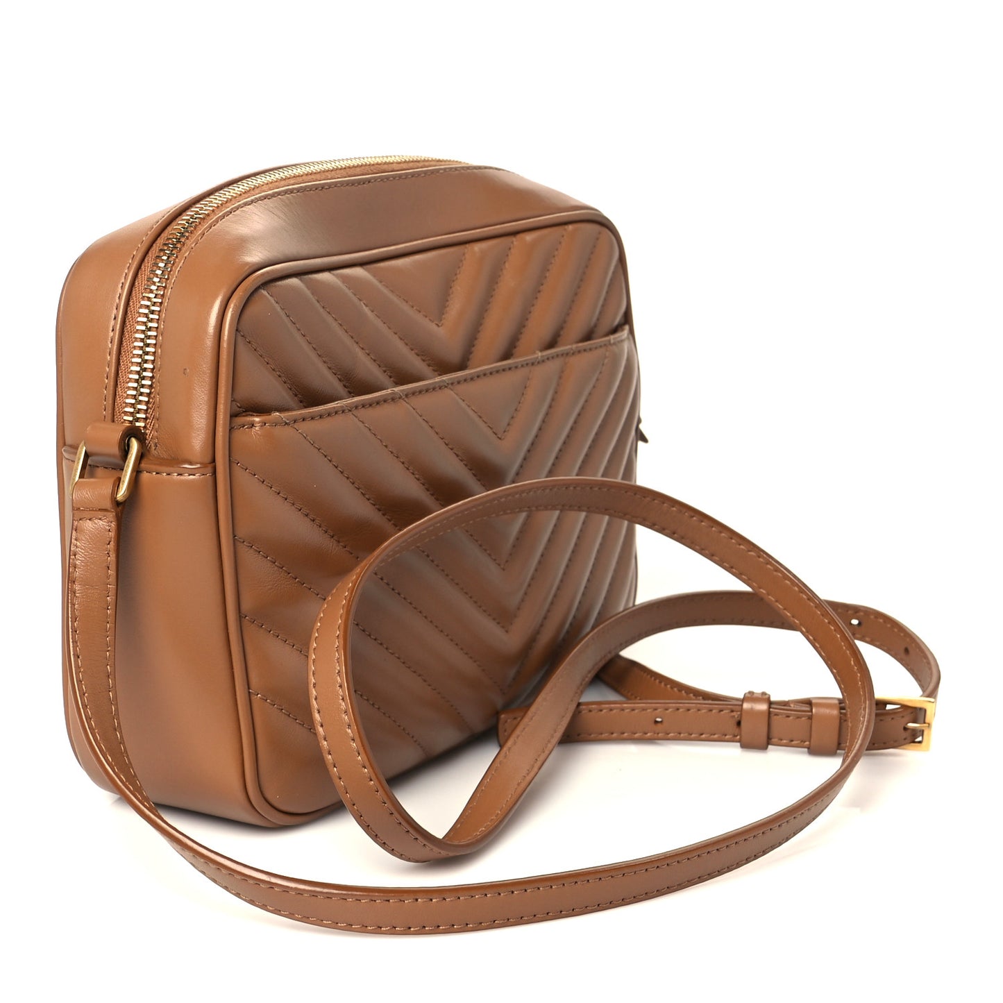Calfskin Matelasse Monogram Lou Camera Bag Cinnamon