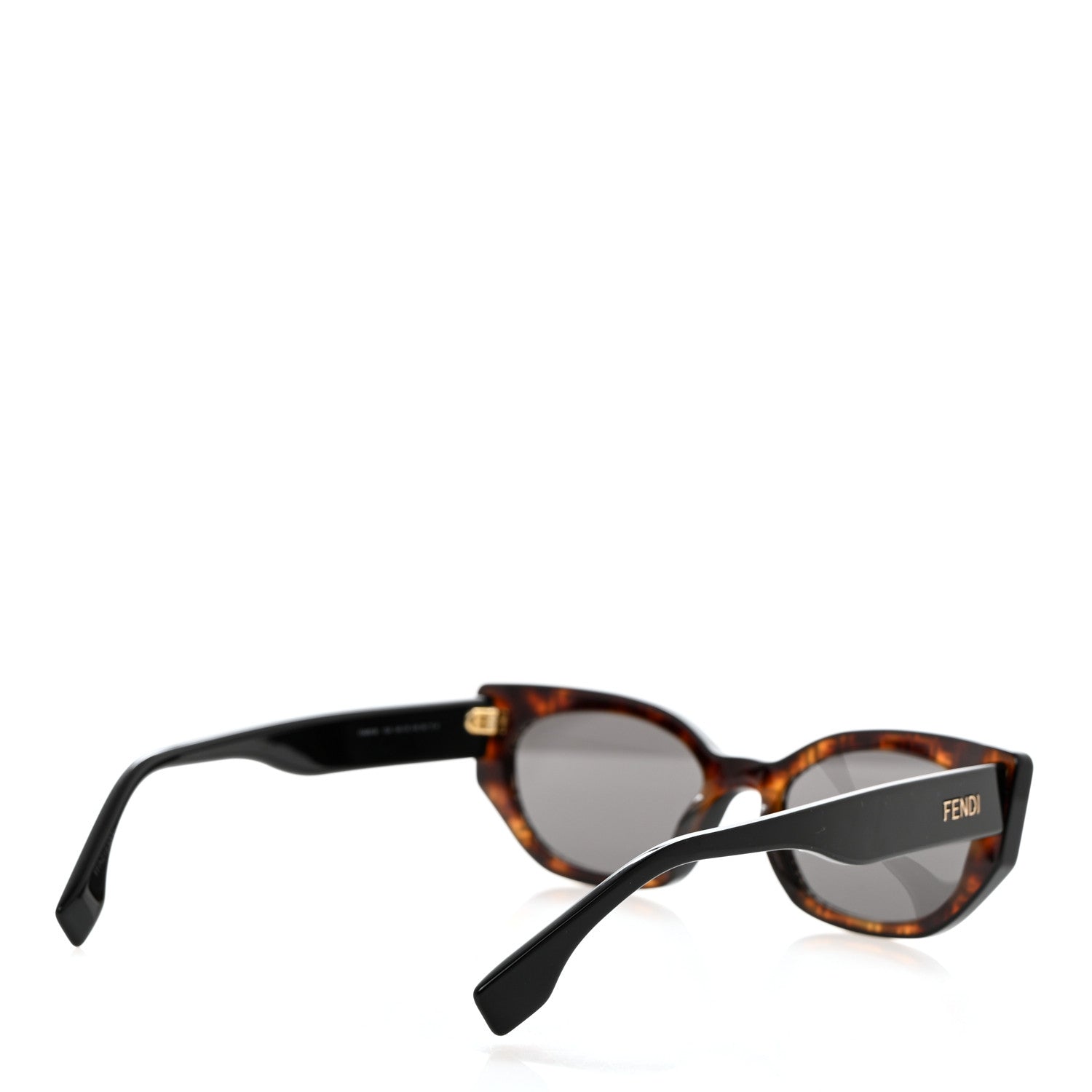 Fendi Acetate Fendi Bold Sunglasses FE40018I Havana Black 4 of 7