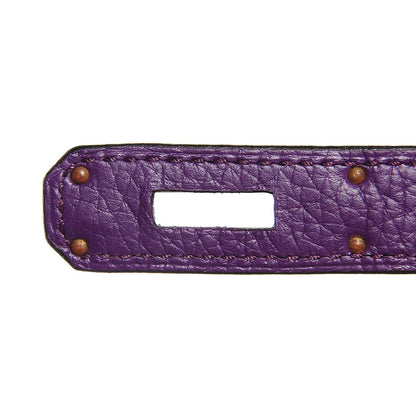Hermes Taurillon Clemence Birkin 35 Ultraviolet 20 of 32