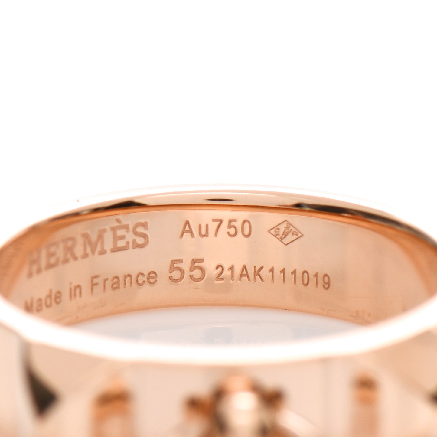 18K Rose Gold PM Collier De Chien Ring 55 7.25
