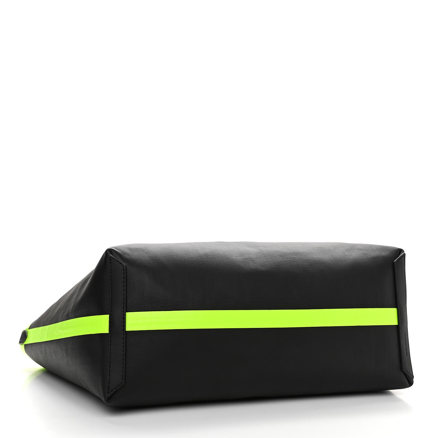 Burberry Canvas Mega Check The Giant Reversible Tote Black Neon Yellow 7 of 16