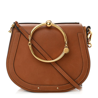Chloe Calfskin Suede Medium Nile Bracelet Bag Caramel 1 of 19
