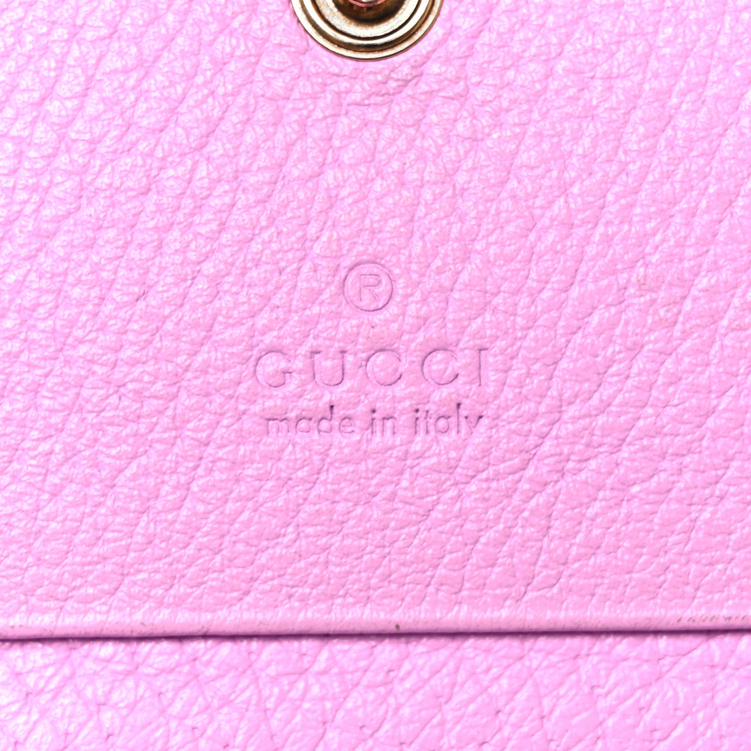 Gucci Calfskin Crystal Double G Card Case Wallet Malva 6 of 9