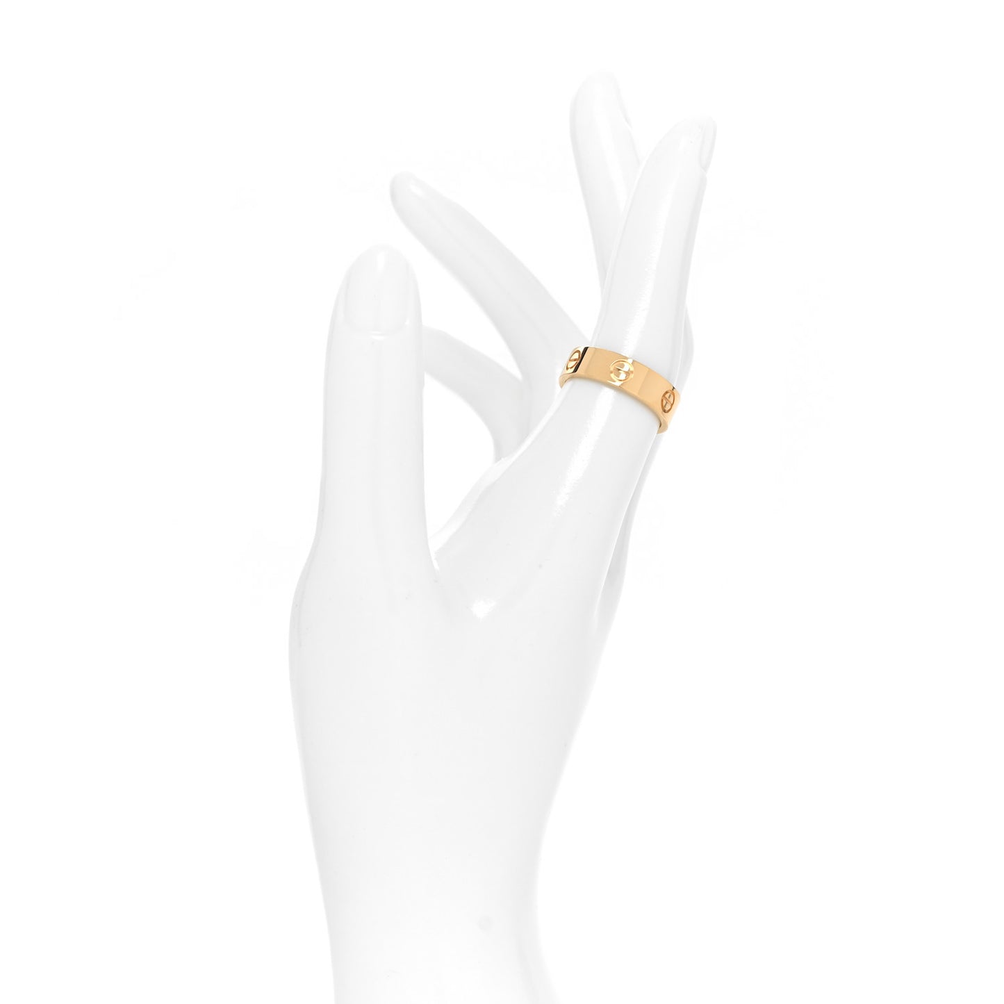 18K Yellow Gold 5.5mm LOVE Ring 56 7.5