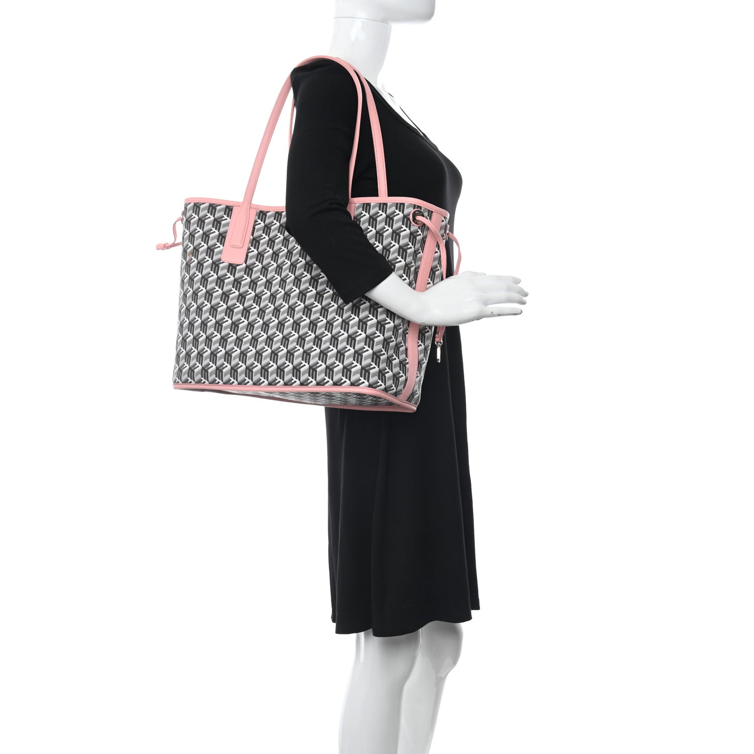 MCM Visetos Medium Liz Reversible Shopper Tote Pink 2 of 15
