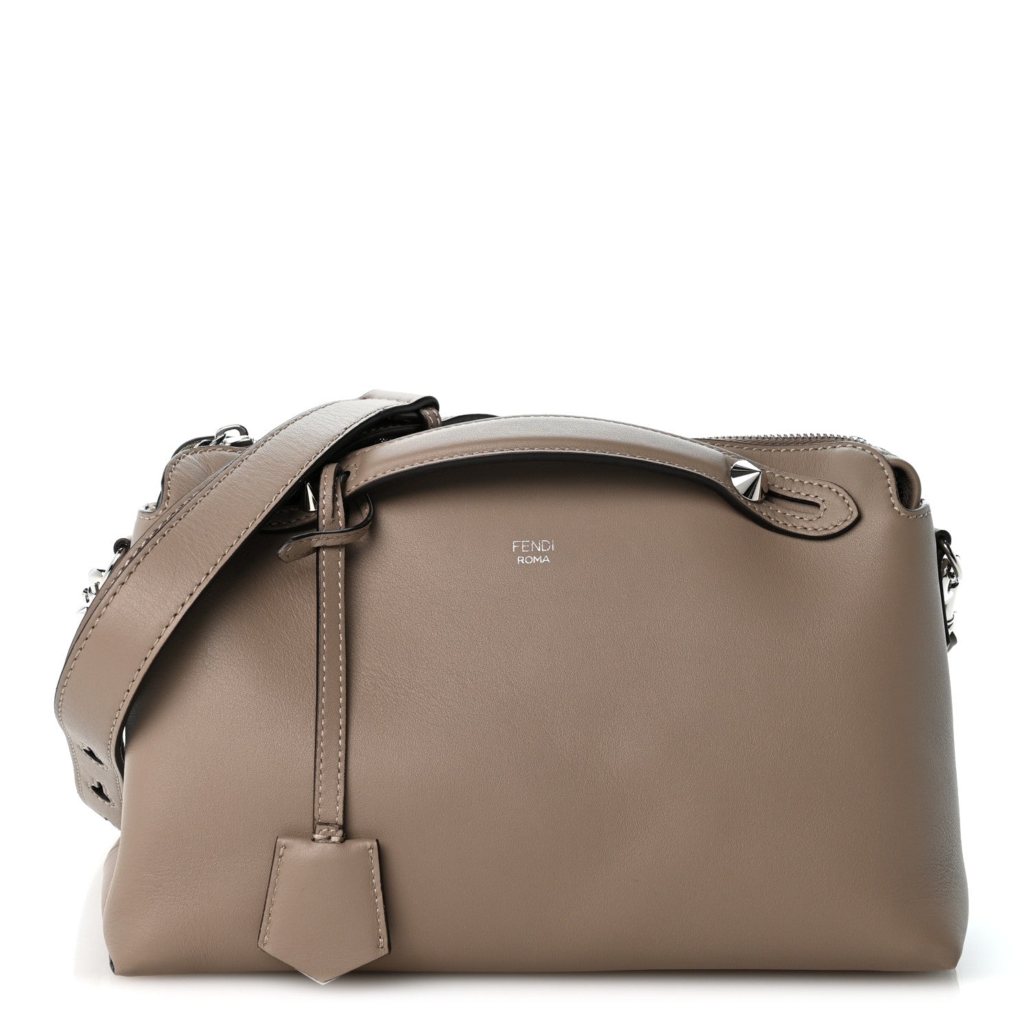 Fendi Vitello Dolce Medium By The Way Boston Bag Tortora 1 of 11