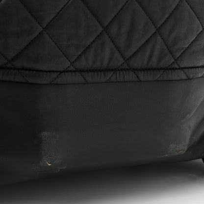 Chanel Nylon Quilted Duffle Trolley Black 15 of 15
