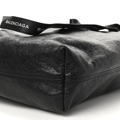 Balenciaga Agneau Logo Printed Carry Tote S Black 10 of 11