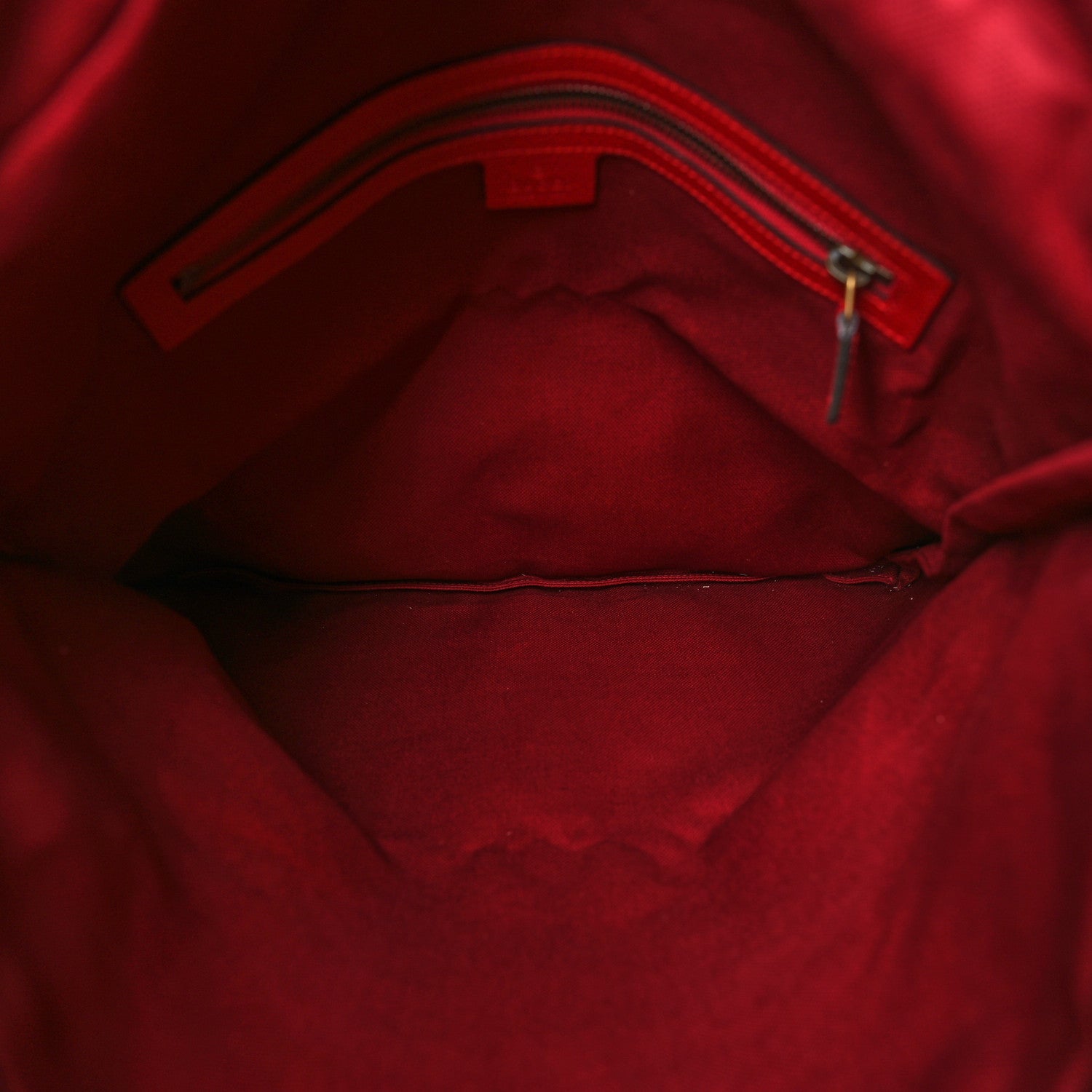 Gucci Canvas Logo Sylvie Stripe Drawstring Backpack Red 5 of 10