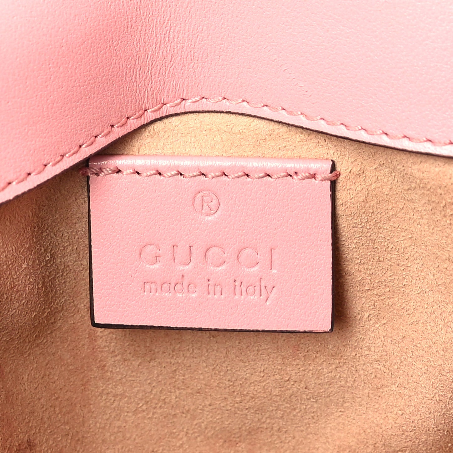 Calfskin Matelasse Super Mini GG Marmont Shoulder Bag Wild Rose