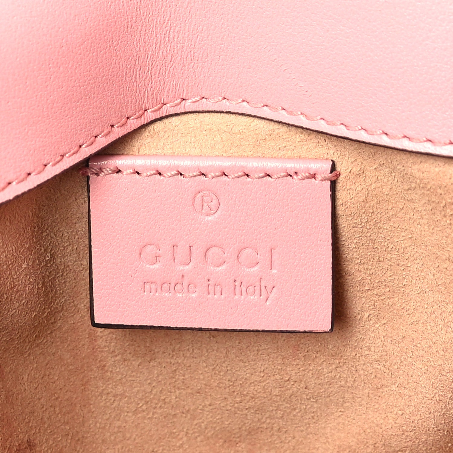 Gucci Calfskin Matelasse Super Mini GG Marmont Shoulder Bag Wild Rose 6 of 9