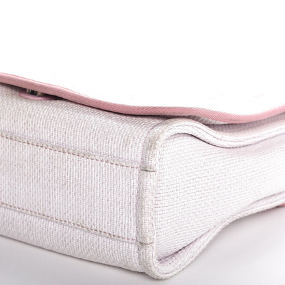 Chanel Woven Straw Raffia Small Deauville Messenger Light Pink 17 of 17