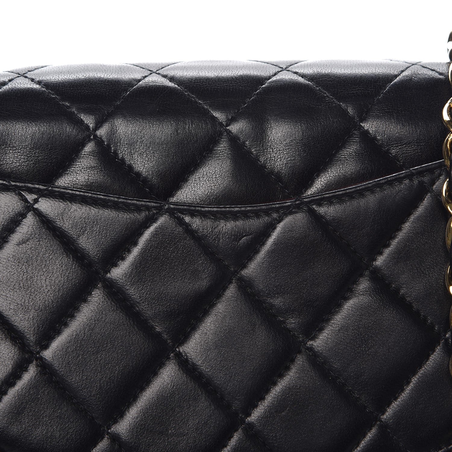 Chanel Lambskin Quilted Mini Square Flap Black 8 of 9