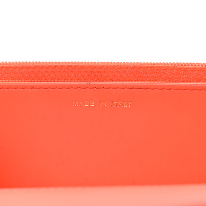 Chanel Patent Calfskin Quilted Boy Wallet On Chain WOC Orange 6 of 9