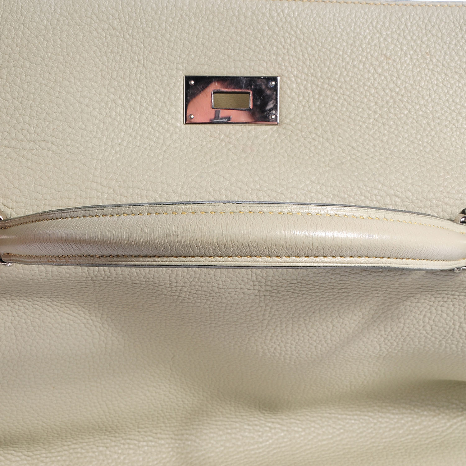 Hermes Taurillon Clemence Kelly Retourne 40 Vert Pale Green 3 of 21