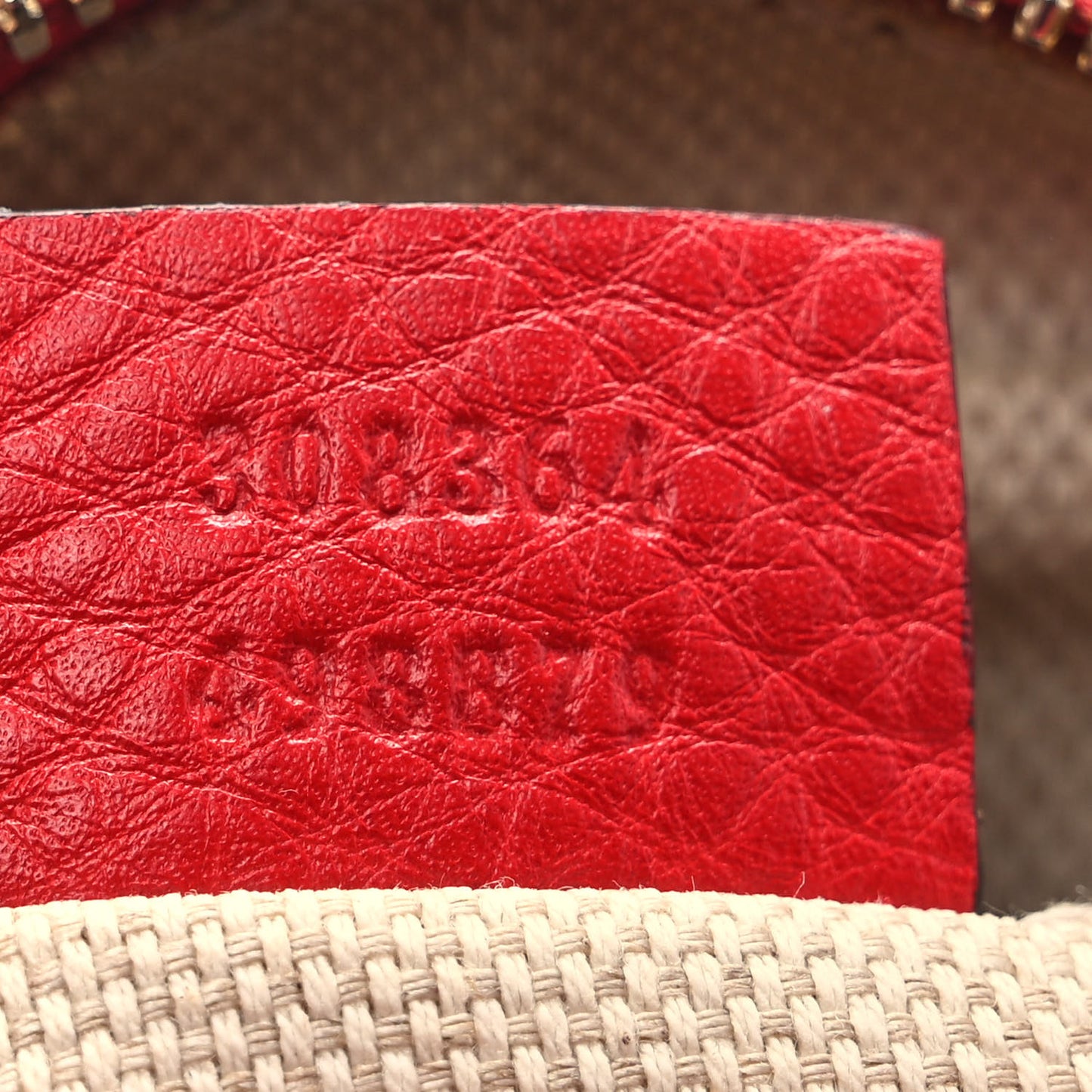 Pebbled Calfskin Small Soho Disco Bag Vibrant Red