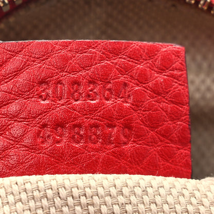 Gucci Pebbled Calfskin Small Soho Disco Bag Vibrant Red 7 of 9