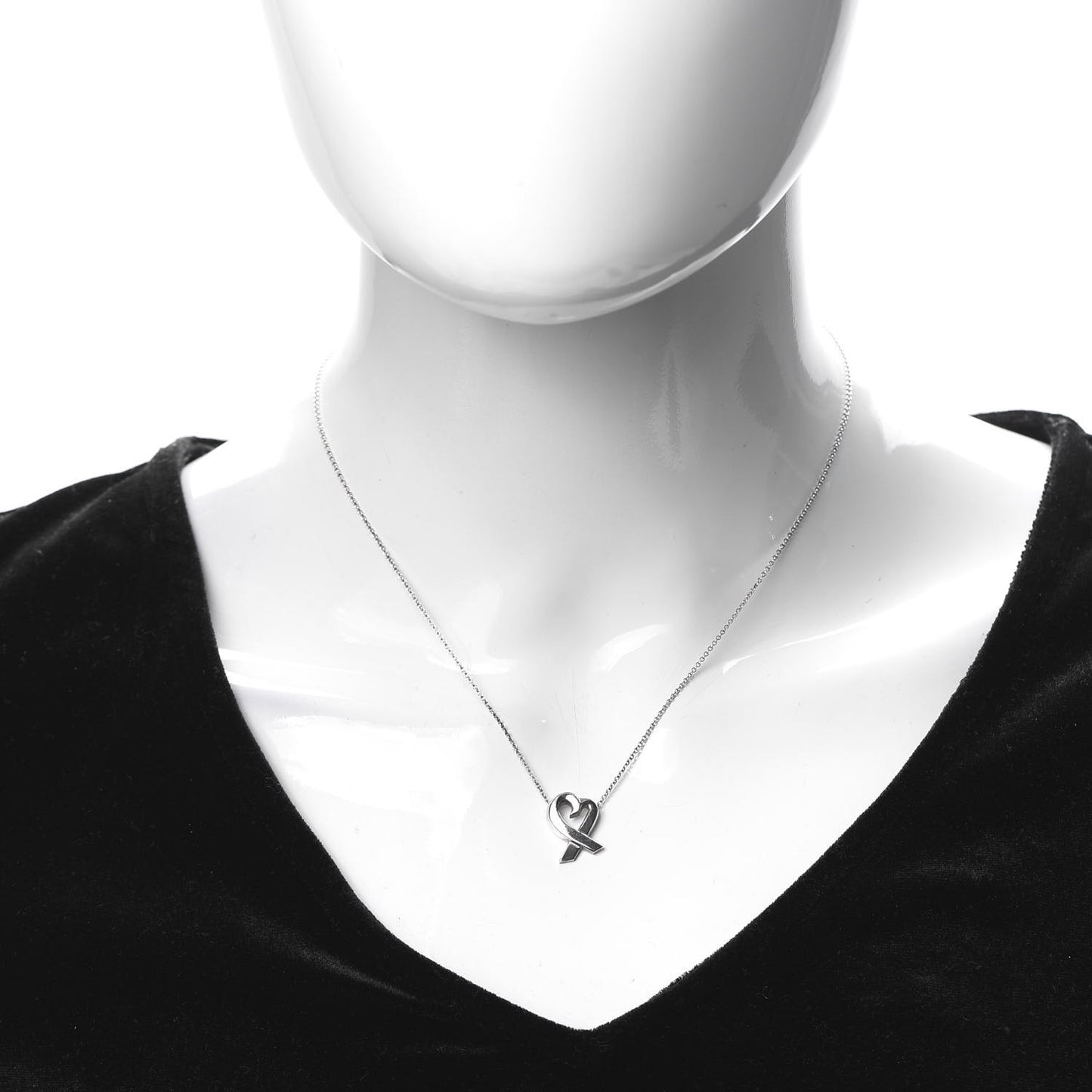 Sterling Silver Small Paloma Picasso Loving Heart Pendant Necklace