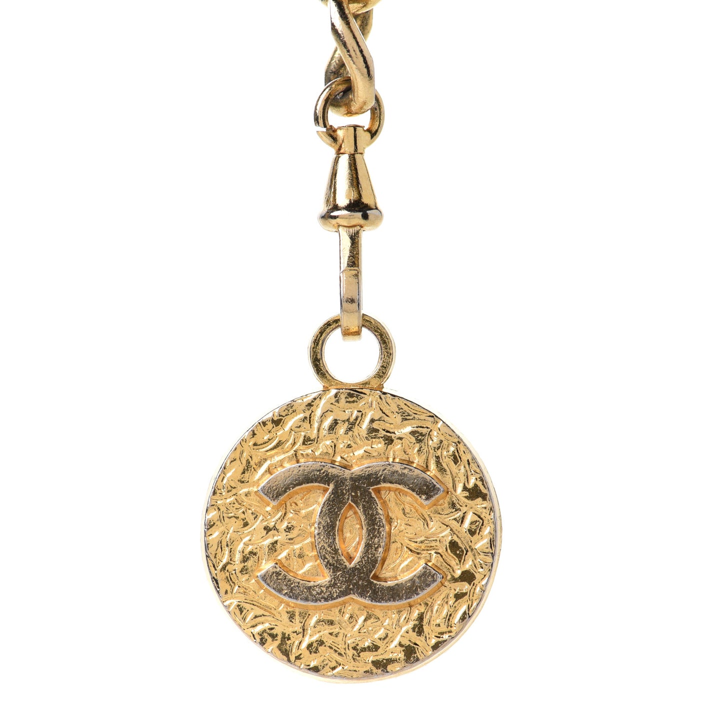 Chain CC Medallion Belt Gold