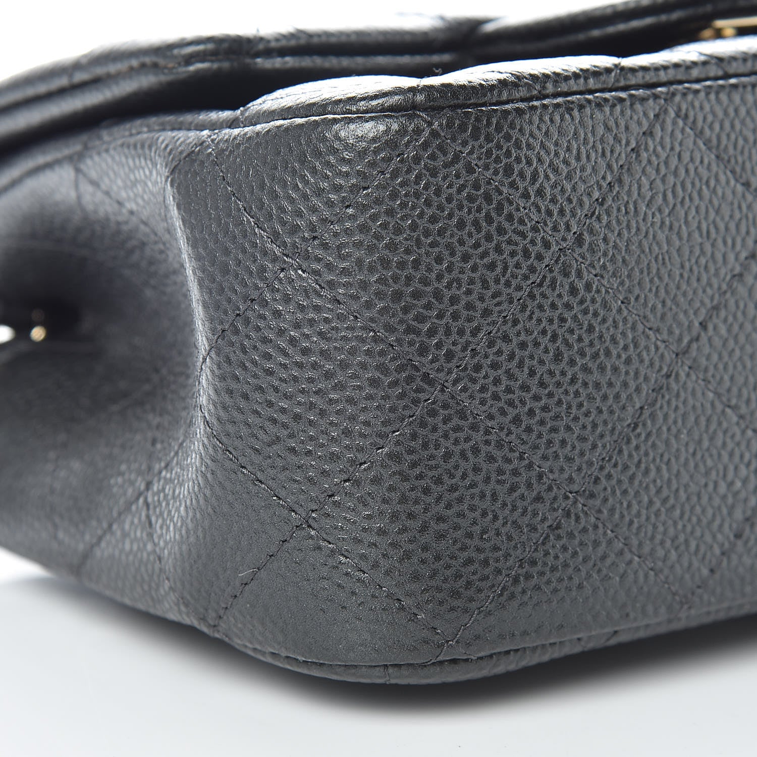 Chanel Caviar Quilted Mini Square Flap Dark Grey 8 of 9