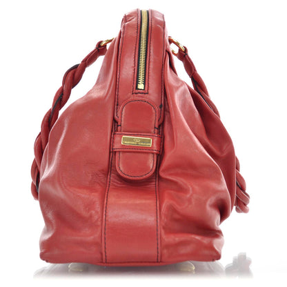 Valentino Garavani Woven Leather Couture Bag Red 4 of 8