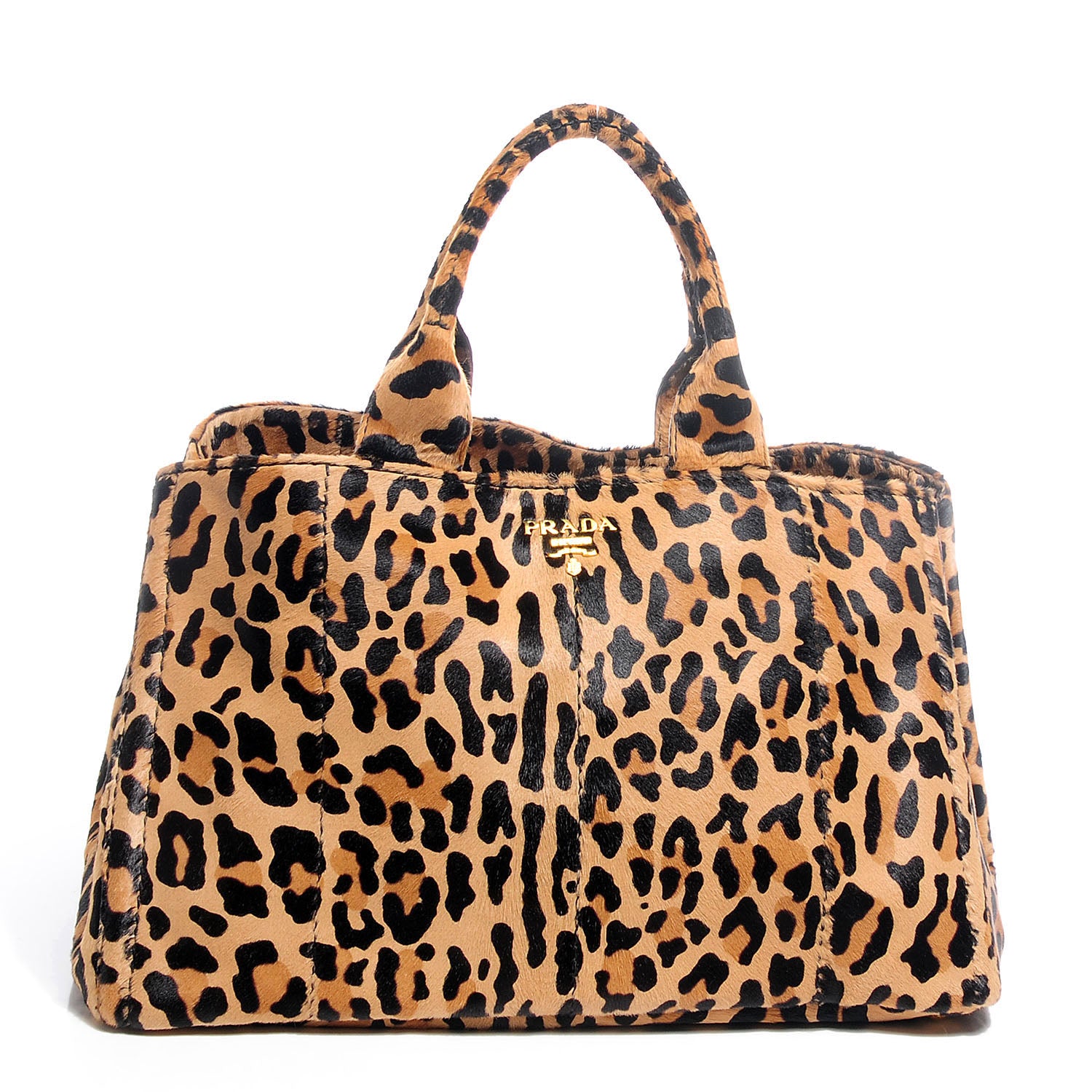 Prada Calf Hair Leopard Print Shopping Tote 1 of 10