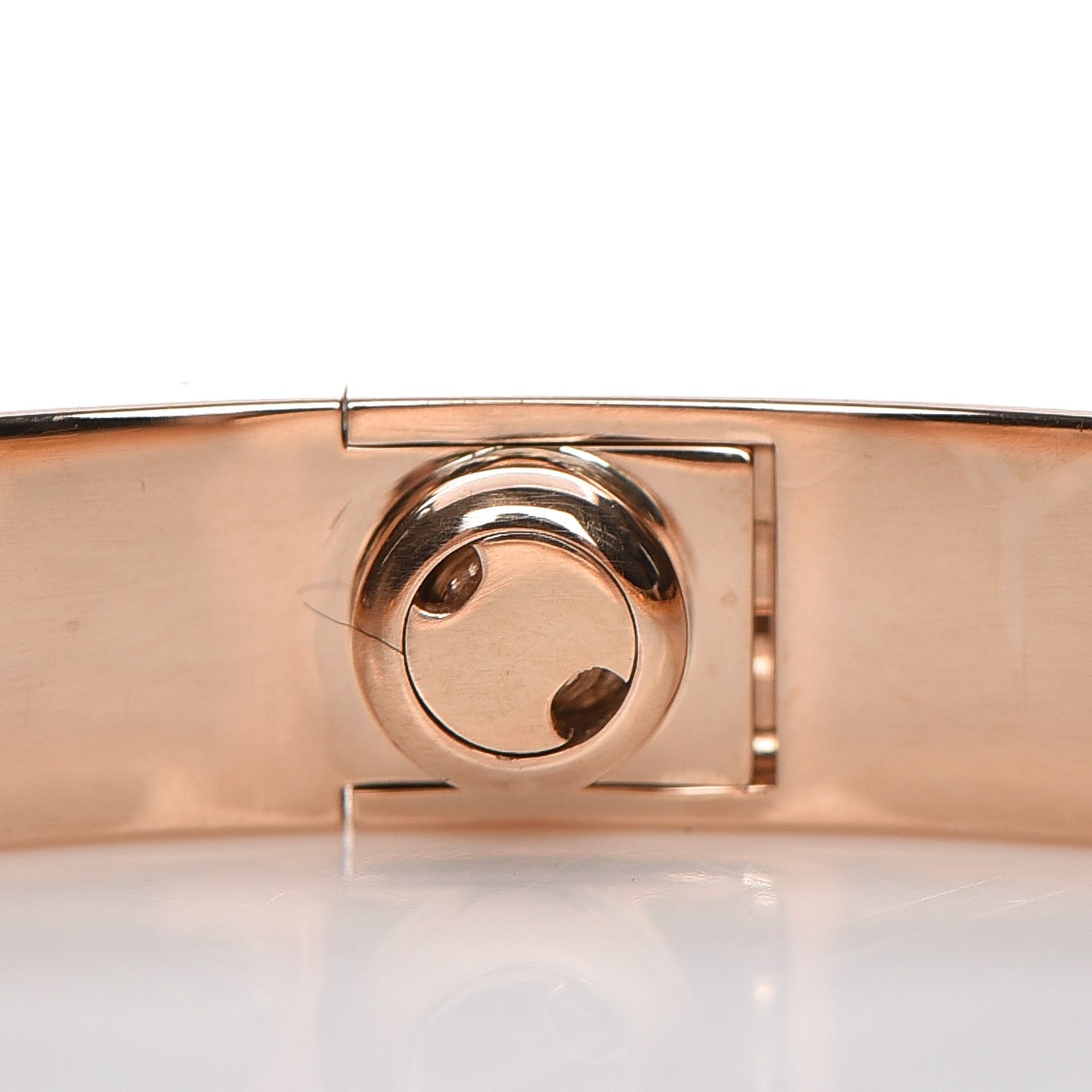 18K Pink Gold 4 Diamond LOVE Bracelet 17