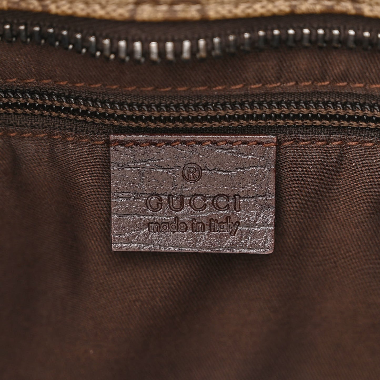 Soft GG Supreme Monogram Web Handle Vertical Tote Dark Brown