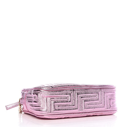 Versace Metallic Nappa Quilted Icon Camera Bag Rosa 4 of 9