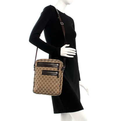 Gucci Monogram Messenger Bag Dark Brown 2 of 9