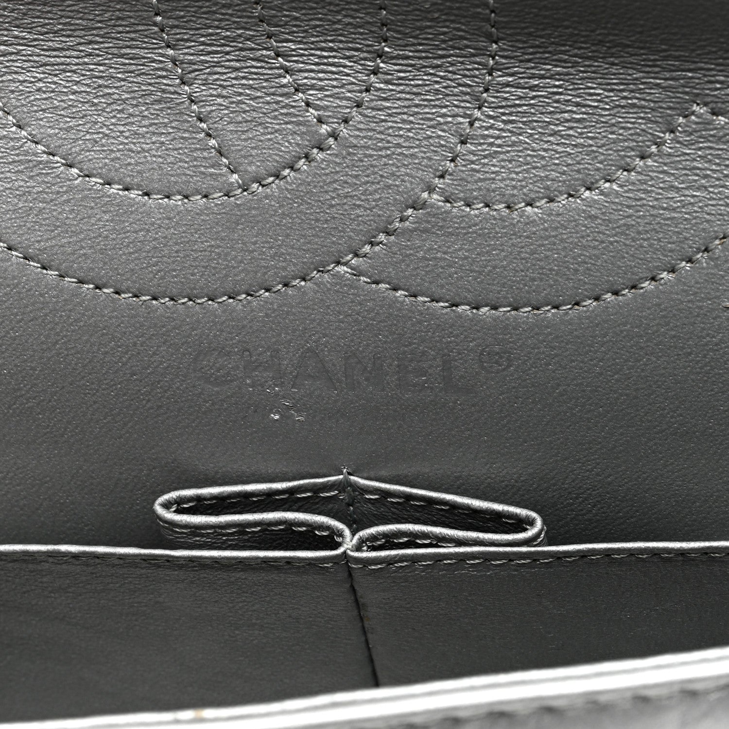 Chanel Metallic Aged Calfskin Quilted 2.55 Reissue 226 Flap Silver 6 of 10
