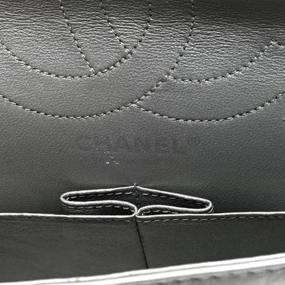 Chanel Metallic Aged Calfskin Quilted 2.55 Reissue 226 Flap Silver 6 of 10