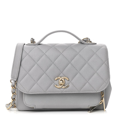 Chanel Caviar Quilted Medium Business Affinity Flap Grey 1 of 12