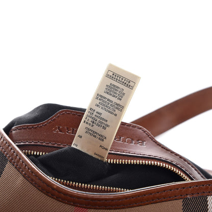 Burberry House Check Bridle Calfskin Medium Gosford Hobo Dark Tan 9 of 11