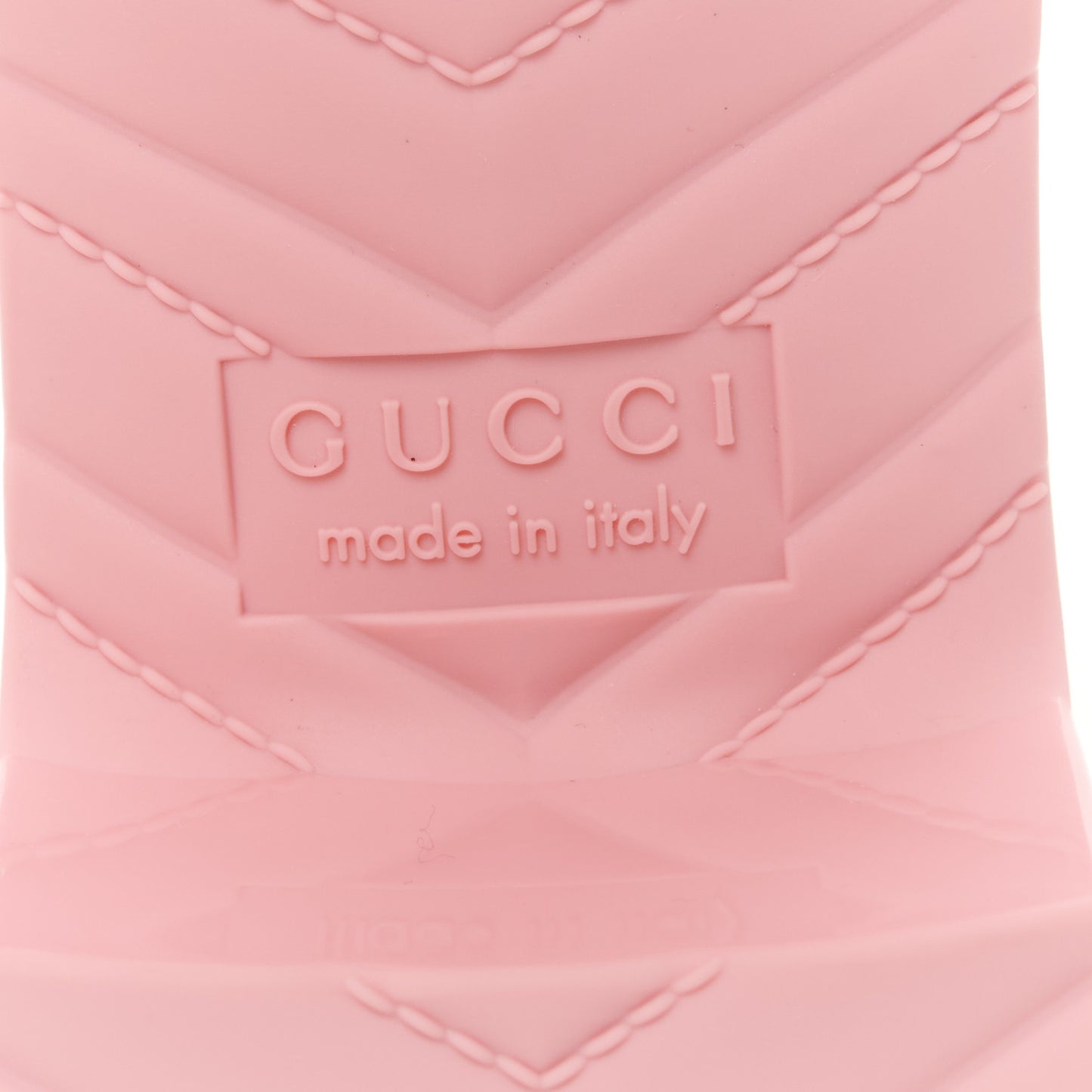 Rubber Gucci Logo Womens Platform 20/60mm Slide Sandals 36 Wild Rose